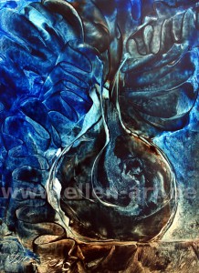 vase blau by ellen oede 2010